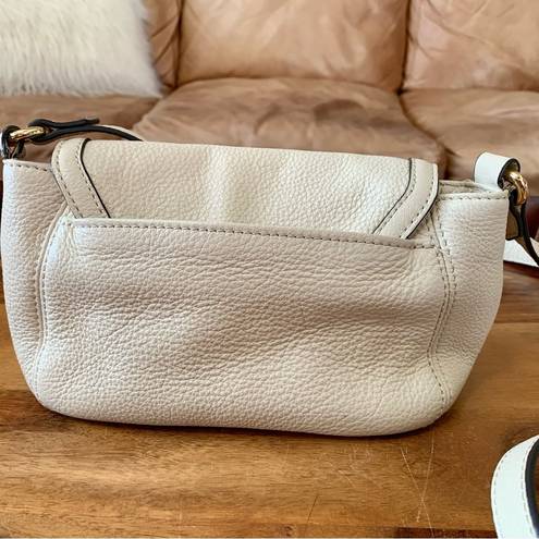 Aimee Kestenberg  Small Ivory Leather Crossbody