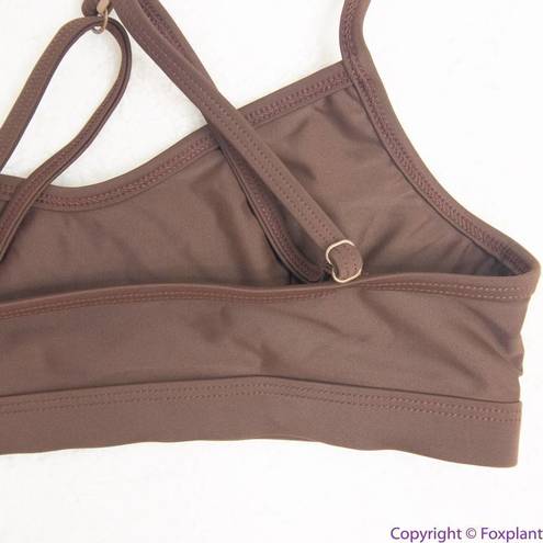 Free People Movement NEW Abysse x  Schaffer sports bra dark brown,L