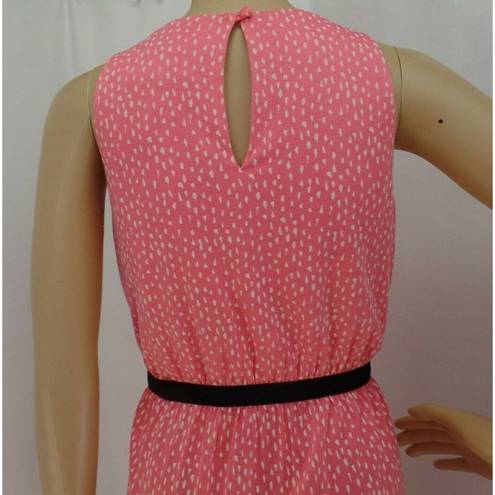 The Loft "" WATERMELON POLKA DOT PRINT SOFT KNIT CAREER CASUAL DRESS SIZE: MP NWT