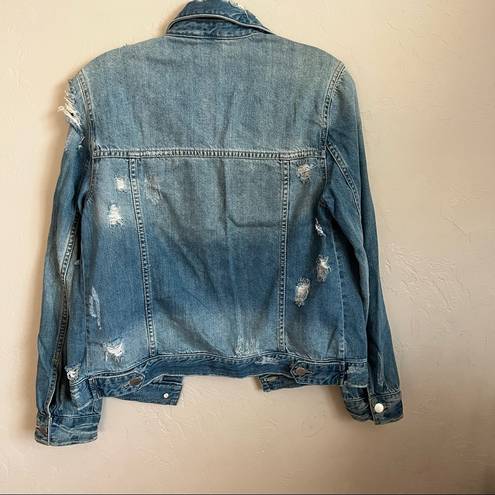 BP Super Distressed Soft Denim Trucker Jacket