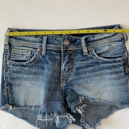 Silver Jeans  Suki Cut Off Jean Shorts Size 26