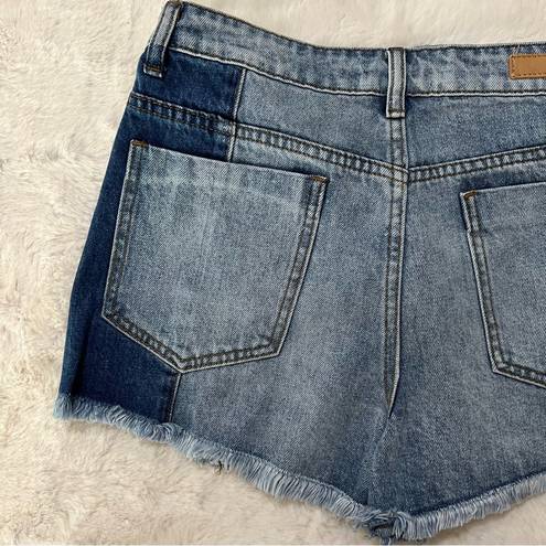 Tobi Cowboy Couture! Two-Tone Jean shorts