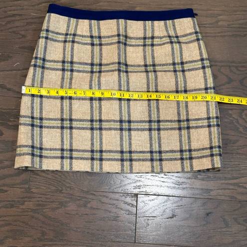 The Moon Boden Blue and Gray British Tweed by Skirt Size 10 R