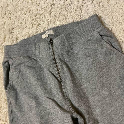 Madewell  100% cotton front zip sweatpants joggers size s