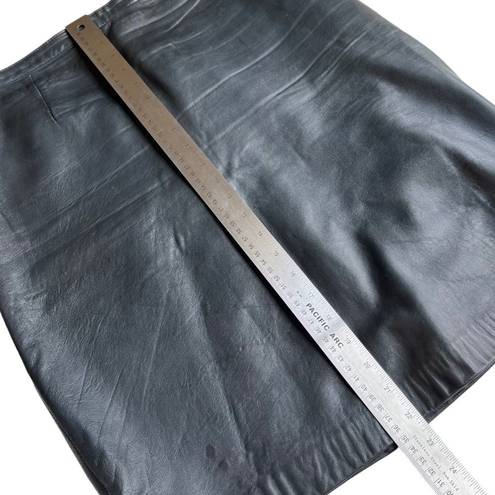 Roots  Butter Soft Black Leather Skirt