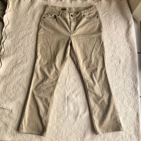 St. John’s Bay St. John's Bay Beige Corduroy Straight Leg Y2K Pants