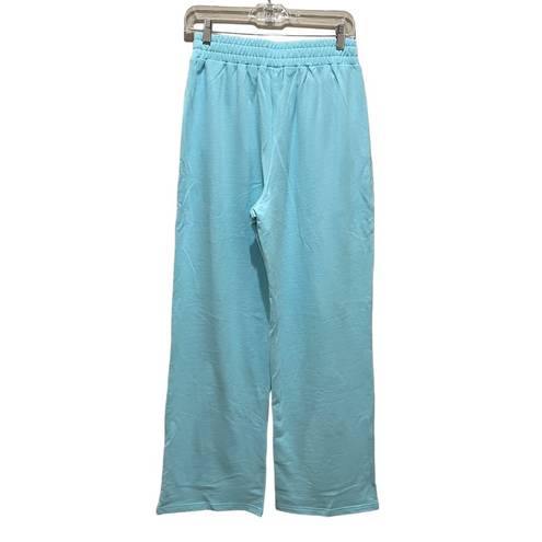 Krass&co Abela Story +  Wide Leg Sweatpants Aqua Blue Size Medium