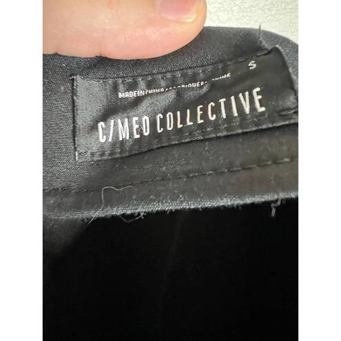 C/MEO COLLECTIVE  Black Orbit Cropped Pants Size S