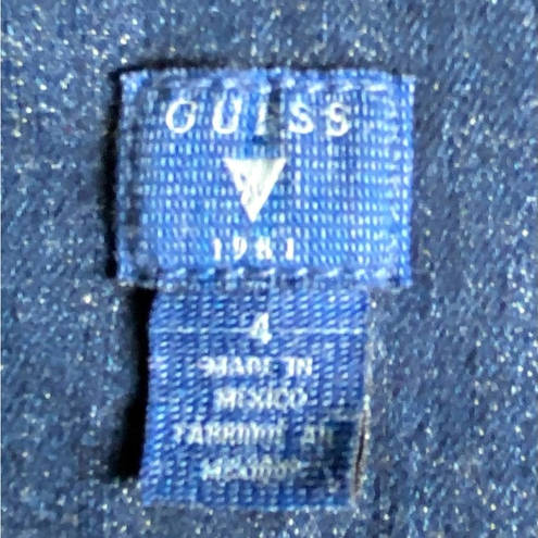 GUESS Blue Stretch Denim Zip Tapered Sleeveless Jumpsuit~4~