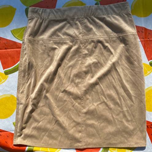 Max Studio Tan Nude Suede Skirt Brand:  S