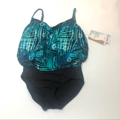 Coco reef  Amaris Blouson one piece swimsuit Sz 8