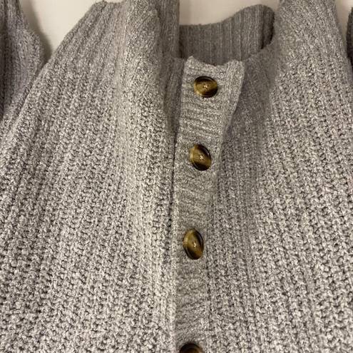 American Eagle Oversized Chunky Knit Grey Cardigan