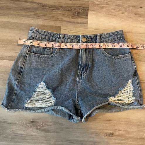 Kittenish  M Distressed Denim Shorts