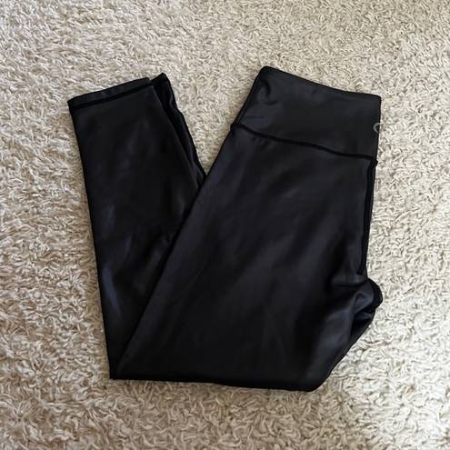 Zyia Active Faux Leather 7/8 Leggings Size 8/10