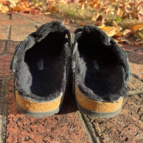 Birkenstock Boston Fur Clog Suede 39