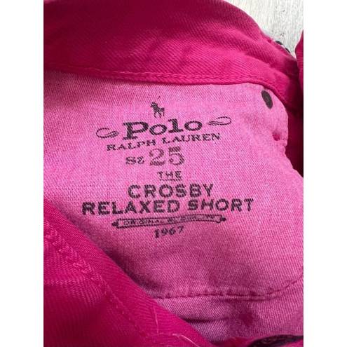 Polo  Ralph Lauren Hot Pink Cutoff Shorts W 29 L 14