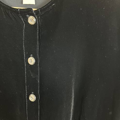 J.Jill  Women’s Black Velvet Blazer Jacket Size SP Good Condition