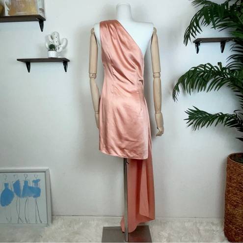 Elliatt  Wanda One Shoulder Dress - Peach Color