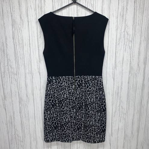 Rebecca Taylor Womens Size 10  Wool Animal Print Dress EUC