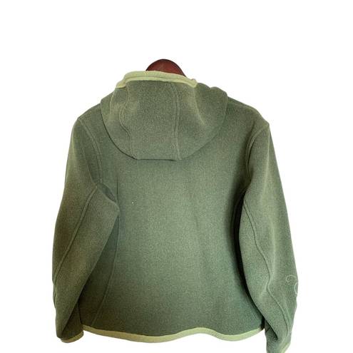 Marmot  women’s hooded fleece size medium green