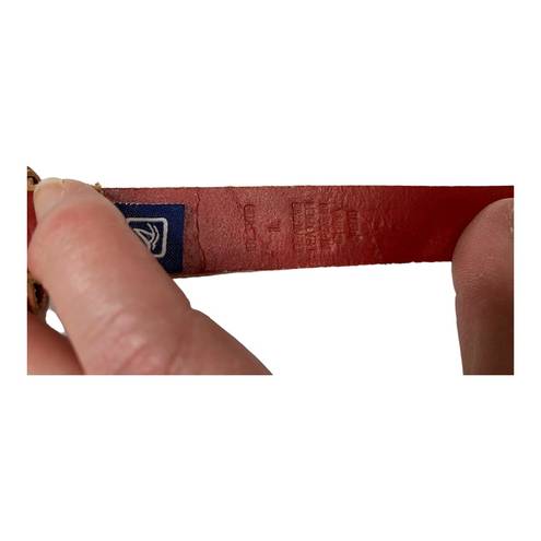 Nautica Red Leather Ladies Thin Belt