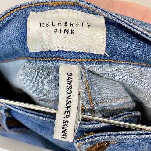 Celebrity Pink Women’s Dawson Super Skinny Jeans Medium Blue Wash Size 26 Short