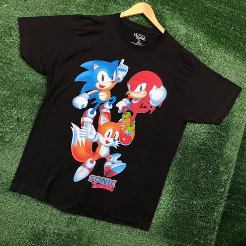 Nintendo Sega Sonic The Hedgehog Trio Poster Tee XL