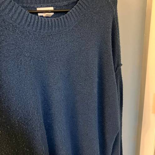 a.n.a Womens  Crew Neck Teal Sweater - Size Large