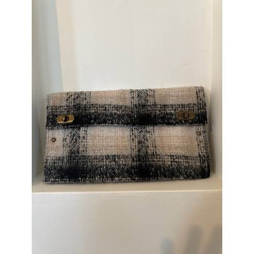 Anthropologie  Schuler & Sons Philadelphia Wool Plaid Clutch