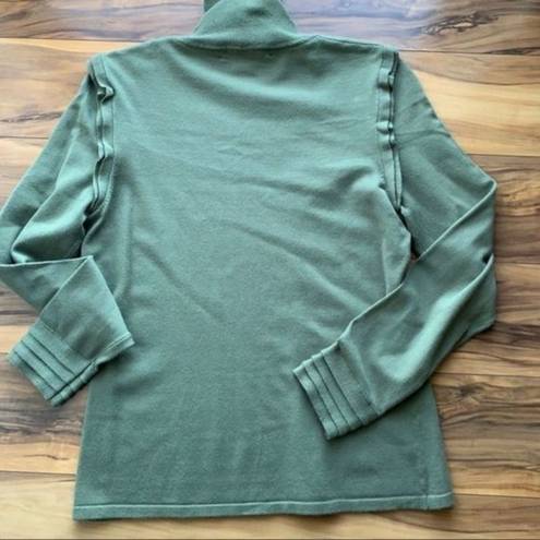 Etcetera  sage green turtle neck sweater S