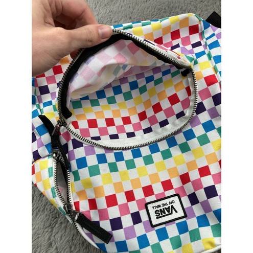 Vans  checkered rainbow mini back pack