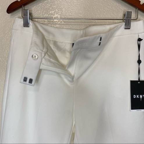 DKNY  Foundation Slim Ankle Pants in Ivory Size 6 NWT