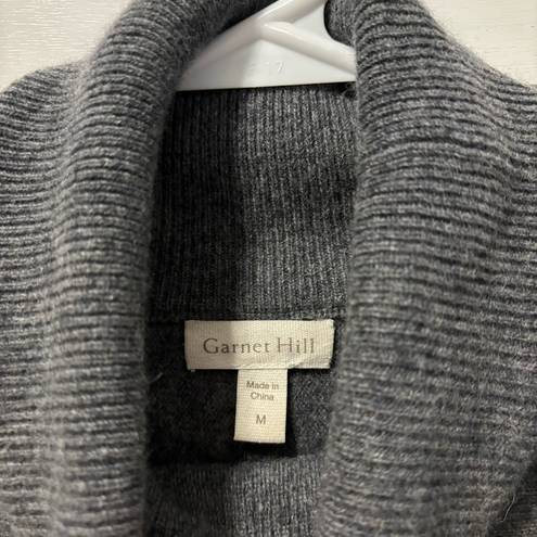 Garnet Hill  Oversized Turtleneck Sweater Grey