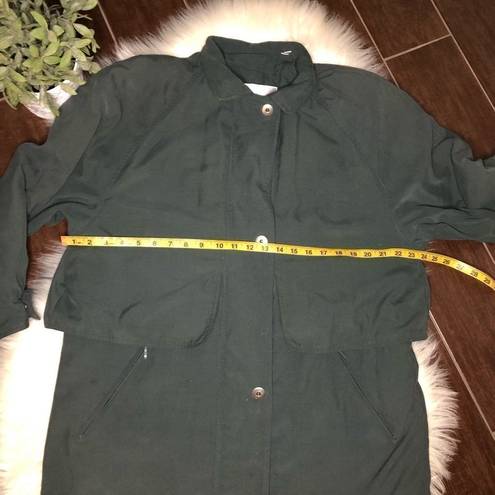 London Fog  olive microfiber jacket sz medium