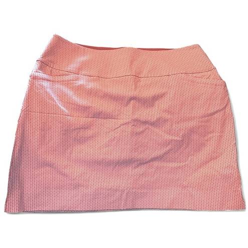 Krass&co S. C.& athletic skort in coral and white size XL