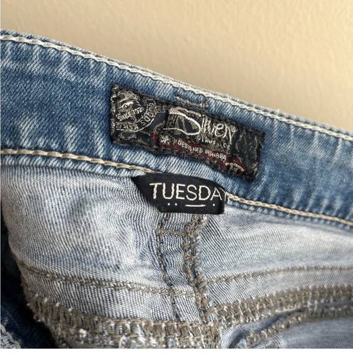 Silver Jeans Tuesday Shorts Size 25