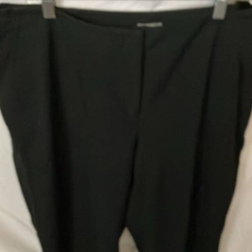 J.Jill : Black dress stretch pants with pockets- wide leg- Closet staple- size 18