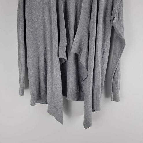 Michael Kors  Zip Shoulder Fly Away Cardigan Gray Long Sleeve Gray Size S