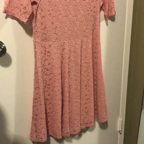 Acemi - New pink  lace fit and flare dress size medium