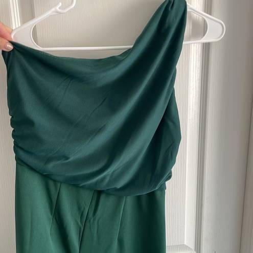 Nordstrom Love Design Nordstroms One Shoulder Green Romper size S