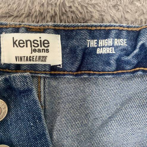 Kensie Jeans Vintage Luxe The High Rise Barrel Button Fly Jeans Size 8/29 NWOT