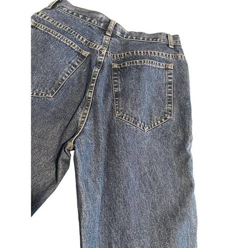 Liz Claiborne  Jeans Womens 4 Boot Cut Mid Rise Mom Dark Wash Denim Pants