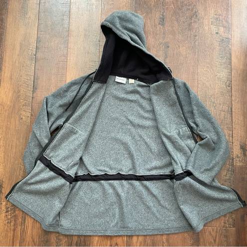 Victoria's Secret VS SPORT gray fleece drawstring hoodie jacket, size M