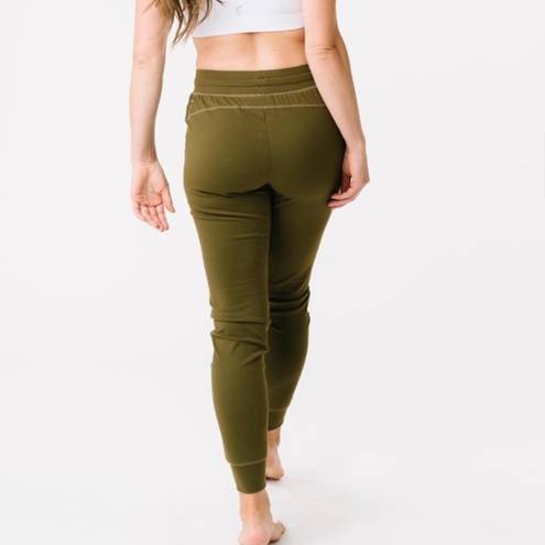 Zyia  Active Unwind Joggers Sweatpants in Olive Green Size XL