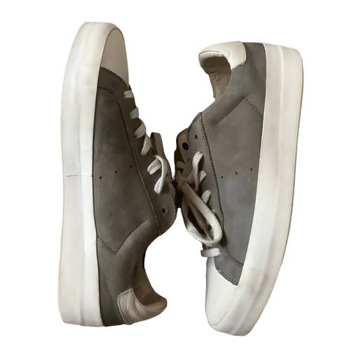 All Saint safia grey suede lace up sneakers size 7 women’s tennis casual shoes