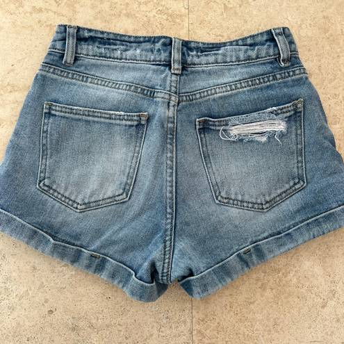 PacSun Ripped Mom Jean Shorts