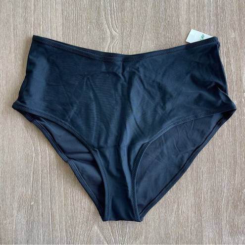 Aerie  High Waisted Bikini Bottoms in Black Size Large NWT