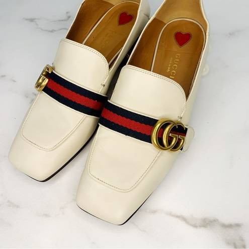 GUCCI - Baby Leather Heel Loafers