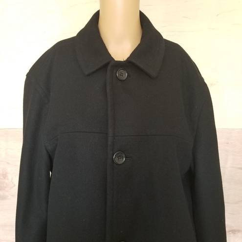 London Fog  Black Wool Coat