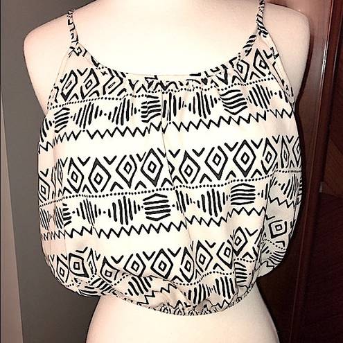 Kirra Bohemian Tribal Elastic Crop Top